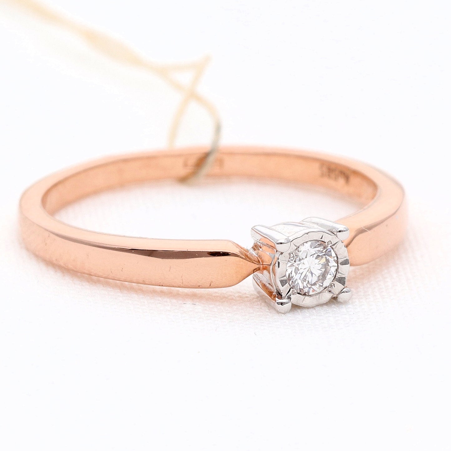Sužadėtuvių žiedas su deimantu 0,08ct