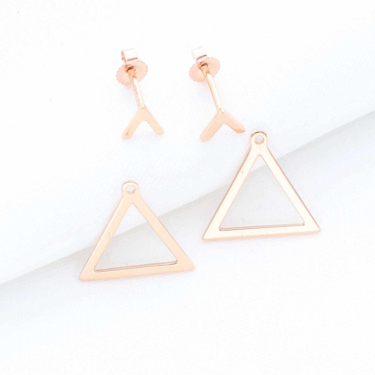 Minimalistiniai auksiniai auskarai FORMA