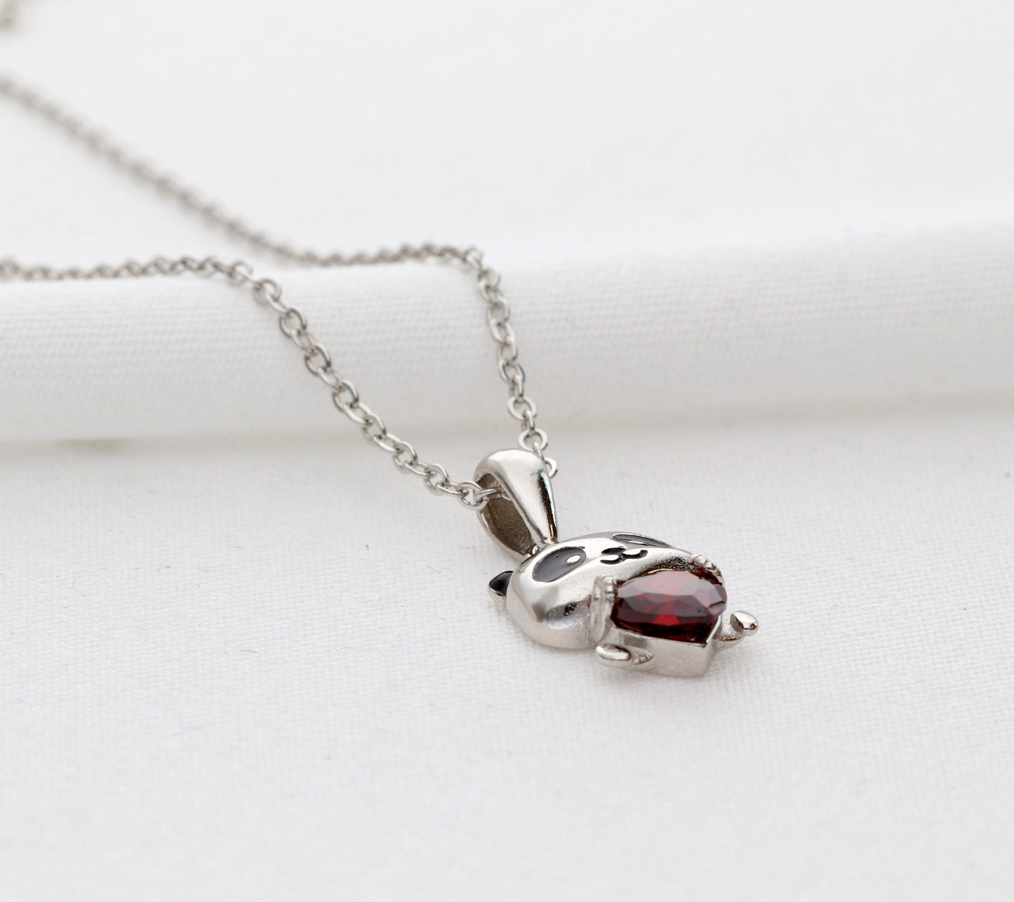 Panda love grandinėlė 925 sidabras