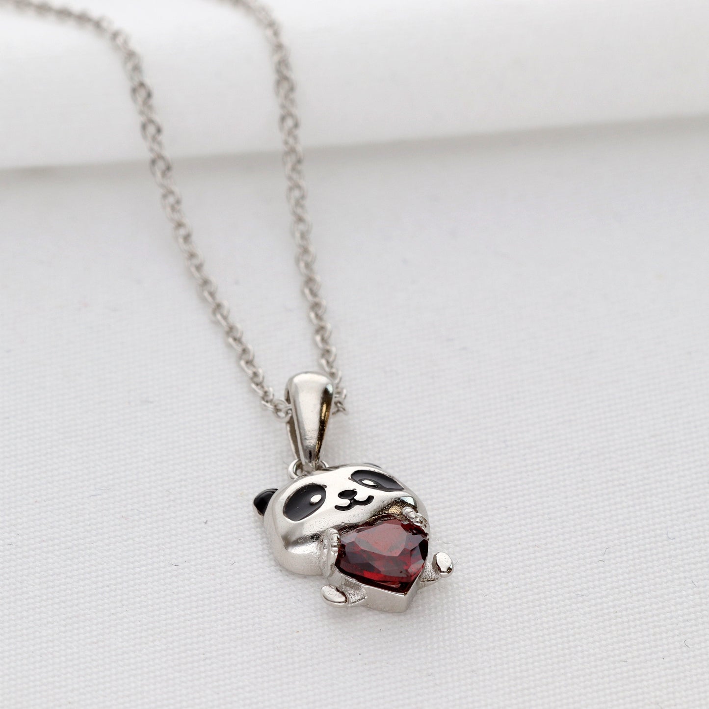 Panda love grandinėlė 925 sidabras