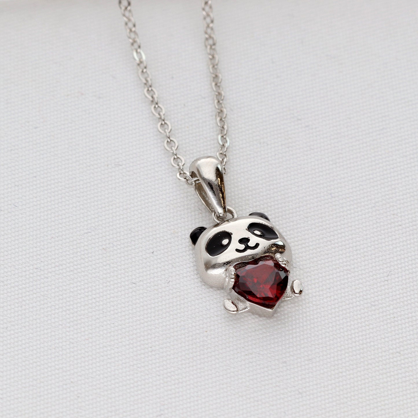 Panda love grandinėlė 925 sidabras