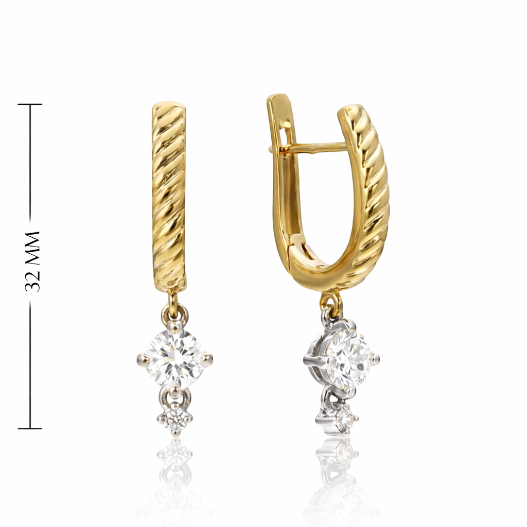 Auskarai su deimantais 1,50 ct (gaminami) ELEGANCE POWER