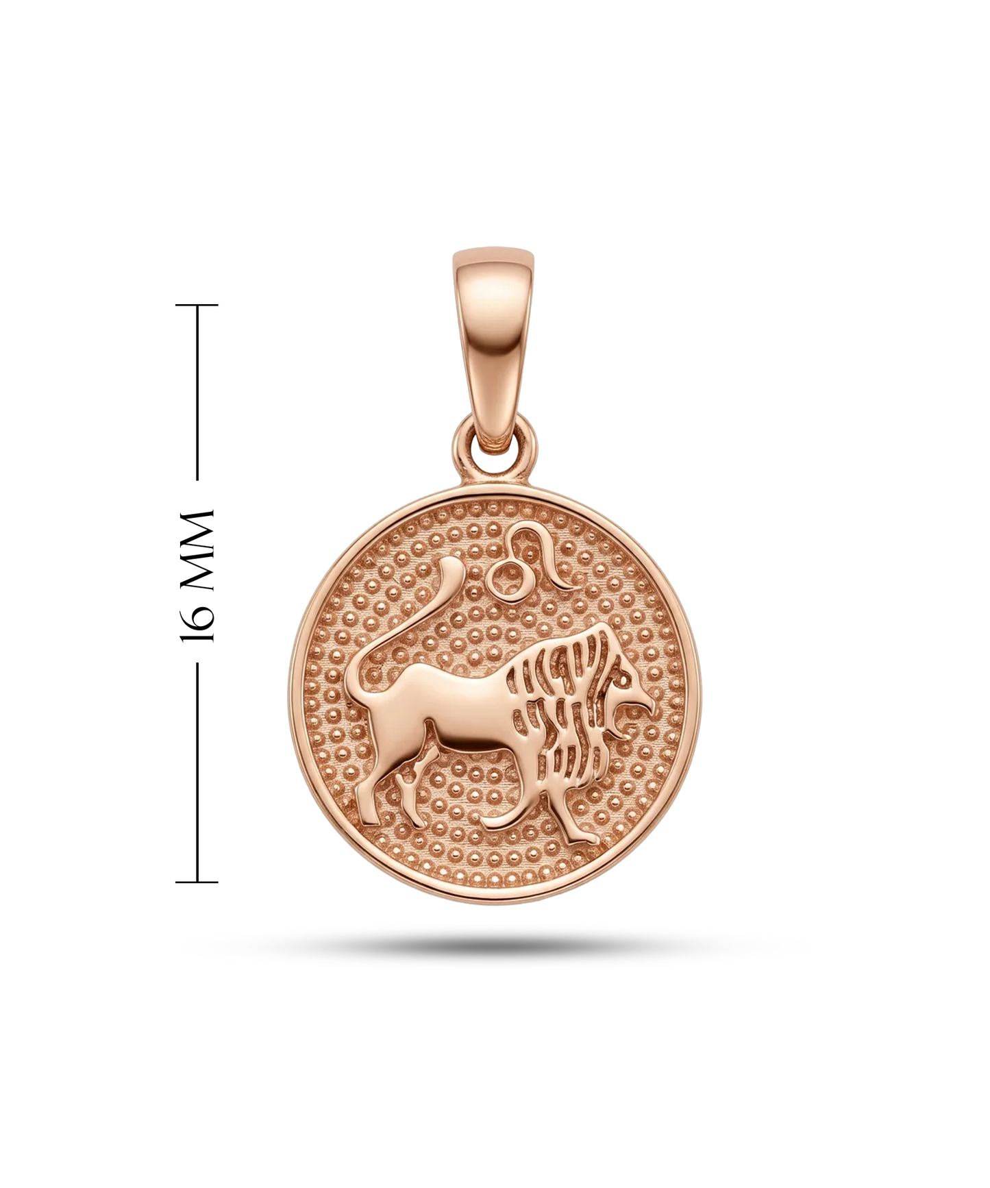 Auksinis liūto zodiako pakabutis 585 praba