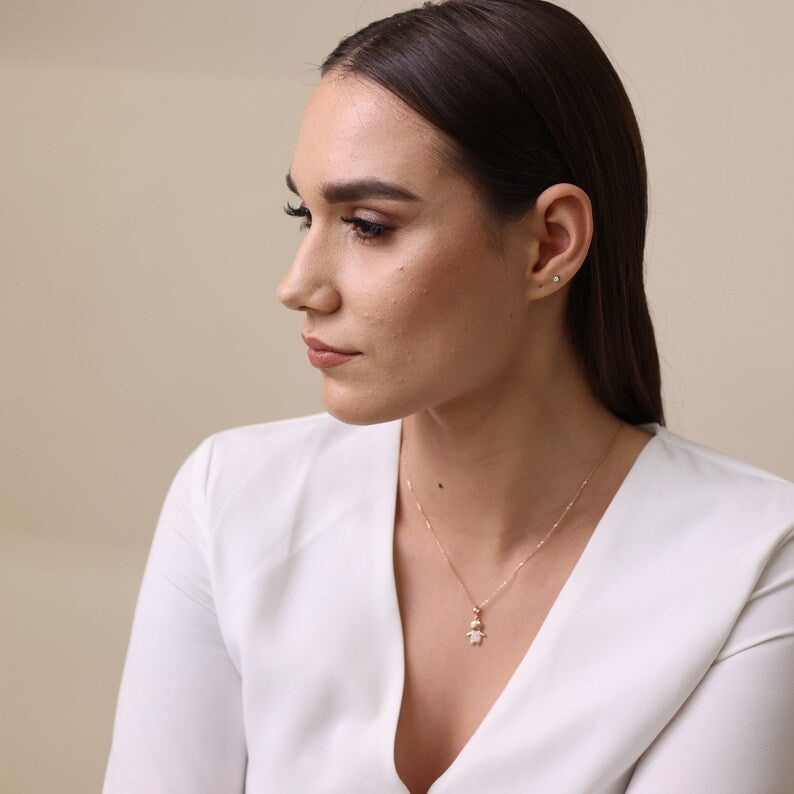 Auksinis pakabutis berniukas 14K