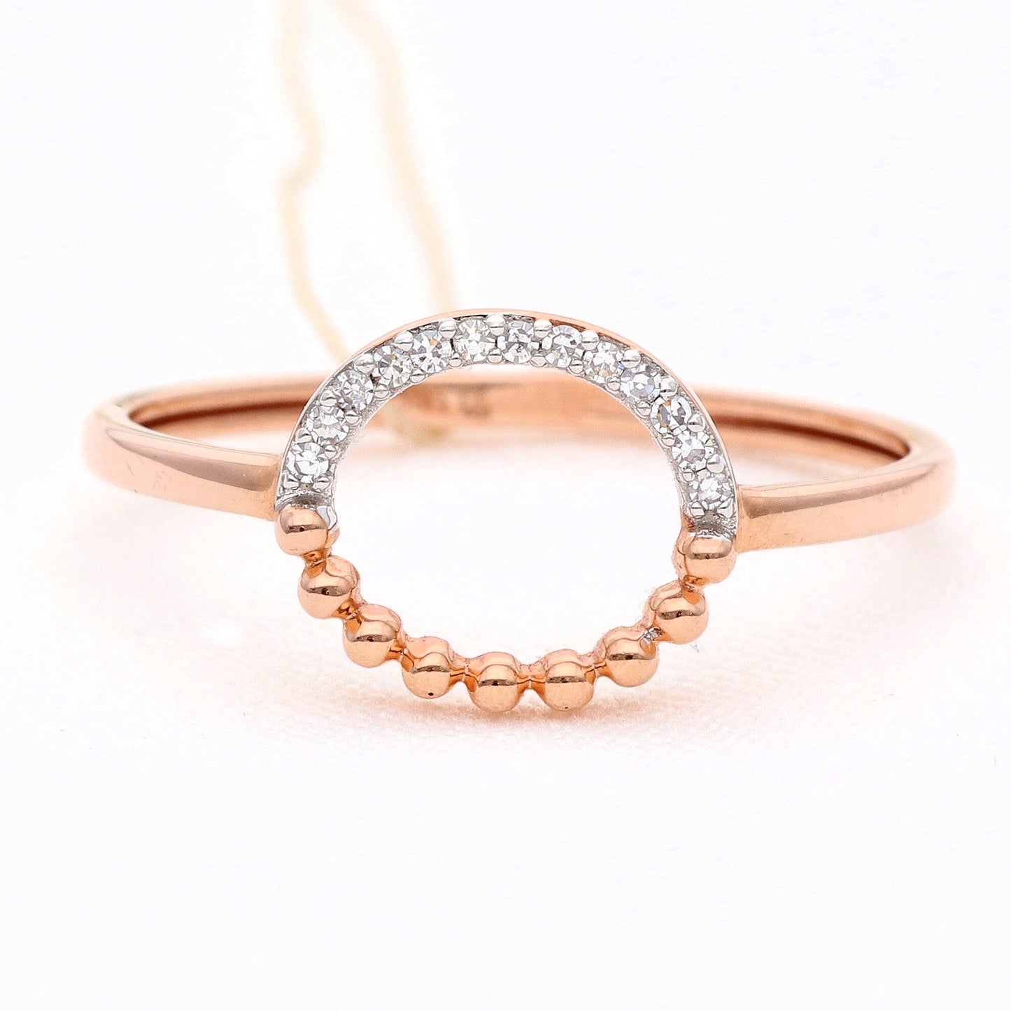 Auksinis žiedas su deimantais 0,05ct