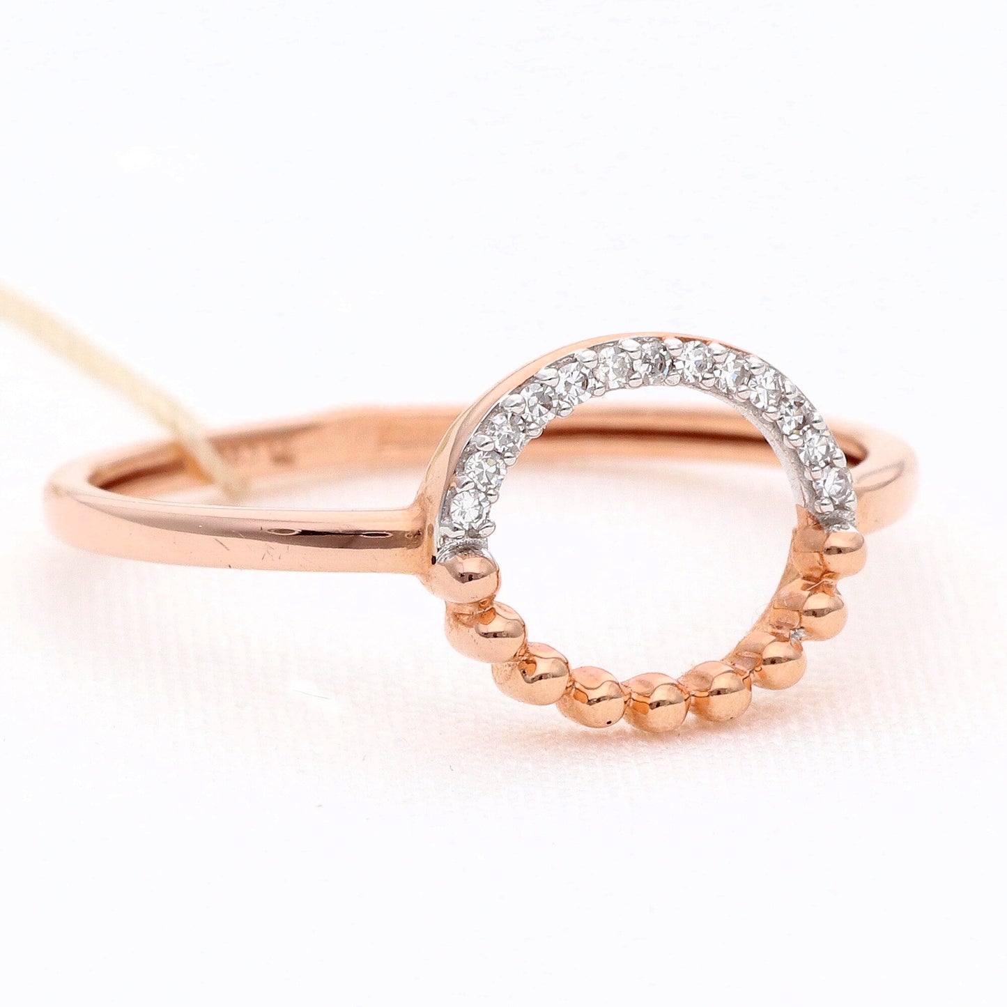 Auksinis žiedas su deimantais 0,05ct