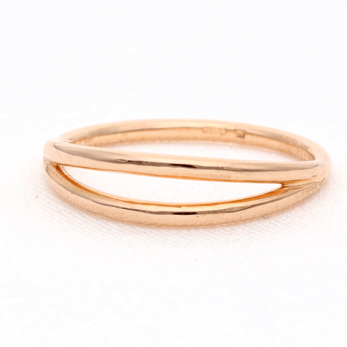 Minimalistinis auksinis žiedas