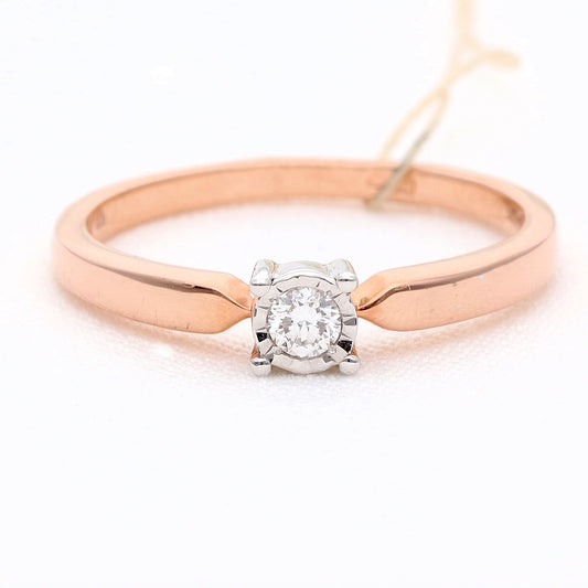 Sužadėtuvių žiedas su deimantu 0,08ct