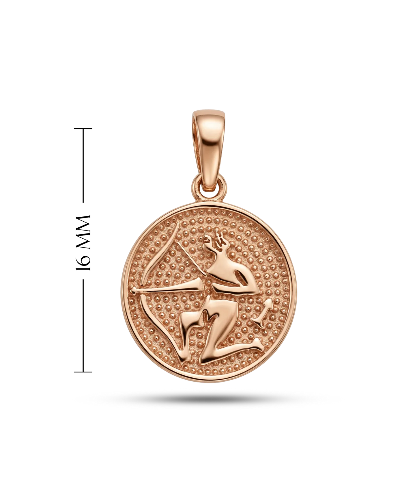 Minimalistinis šaulio zodiako pakabutis