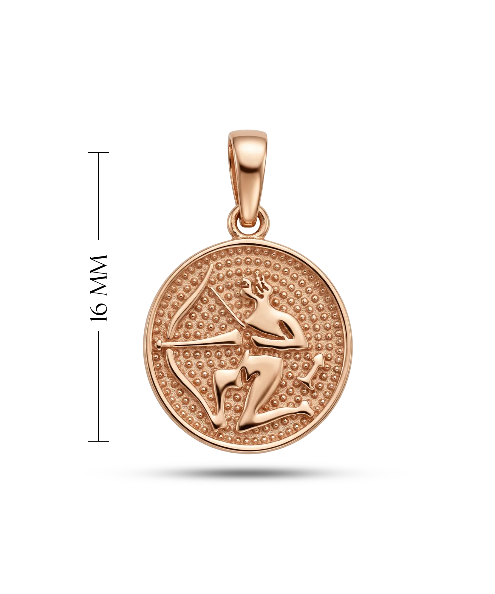 Minimalistinis šaulio zodiako pakabutis
