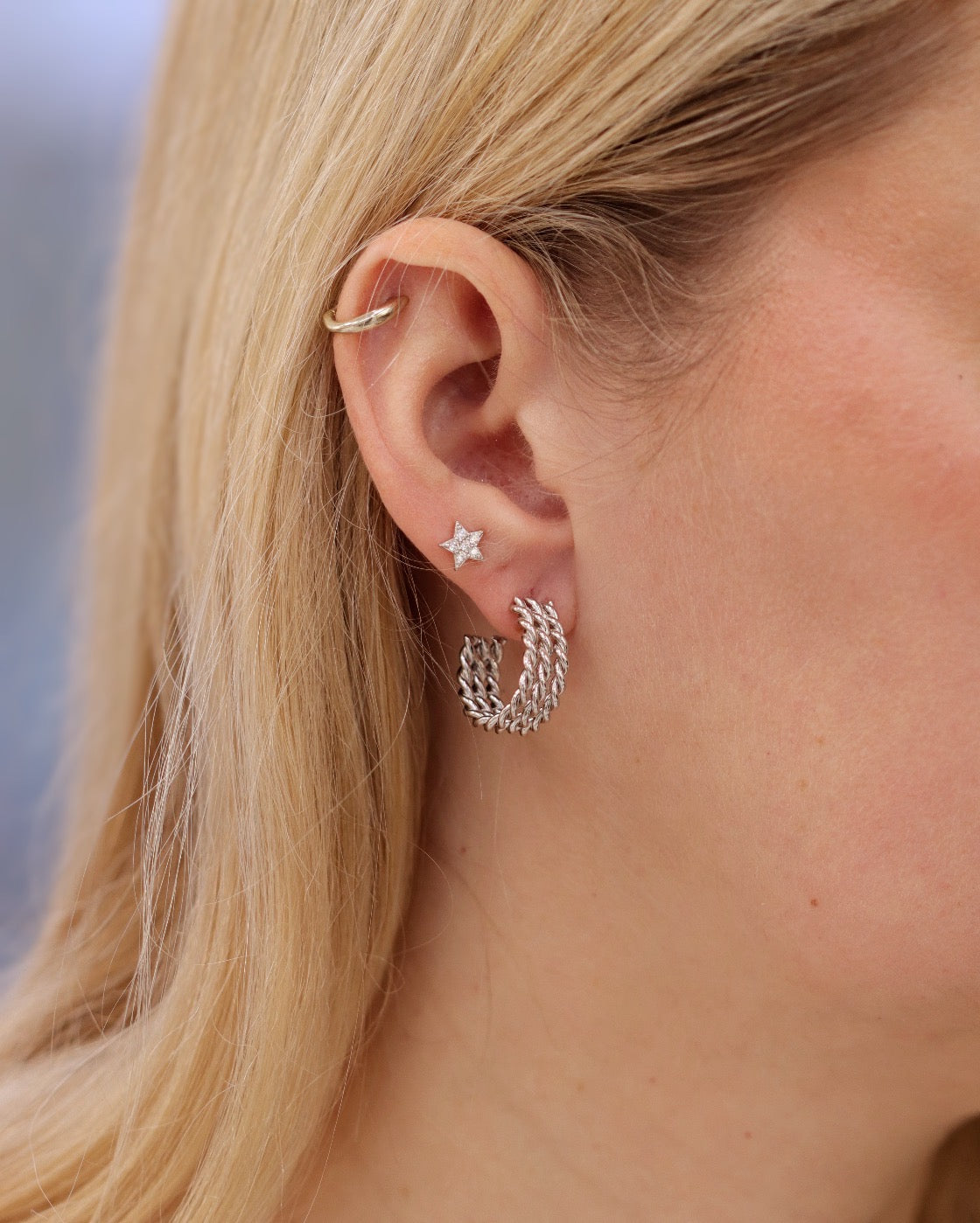 Auskarai Sidabro pinklės