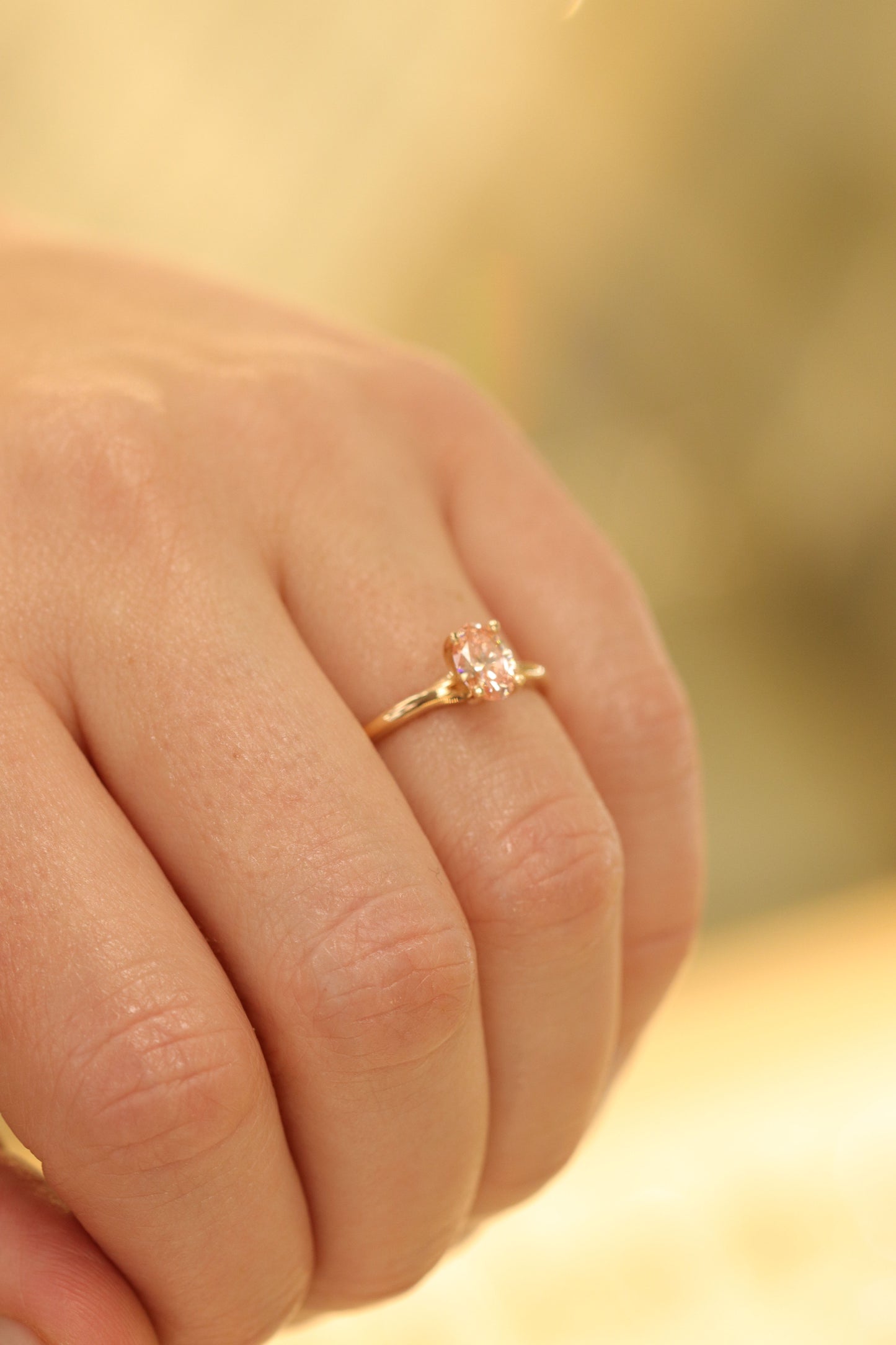 Sužadėtuvių žiedas su LAB deimantu 585 praba