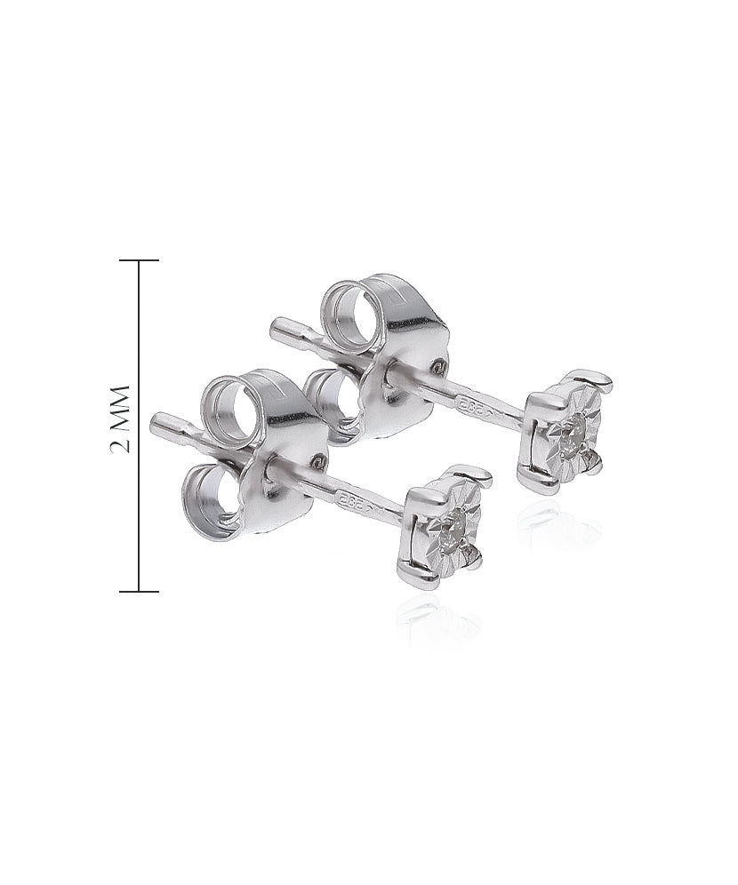 Auksiniai auskarai su deimantais