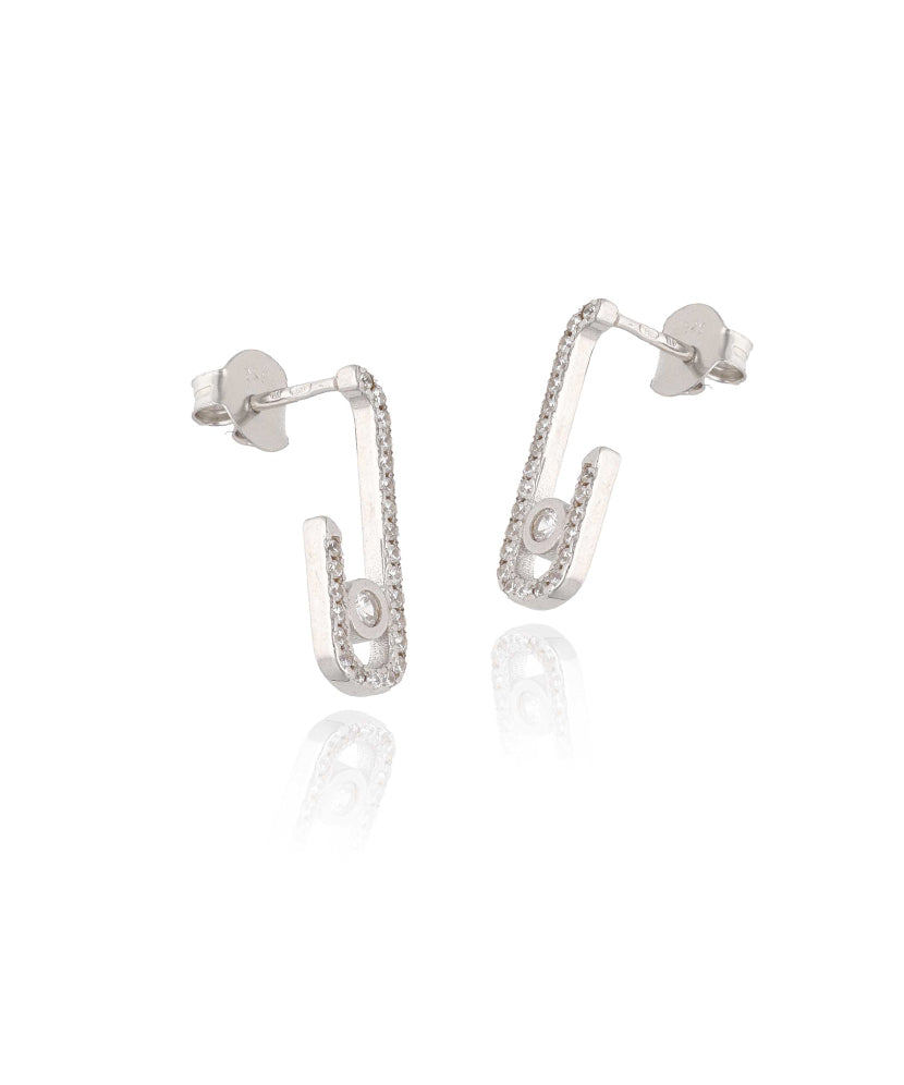 sidabriniai auskarai modernus gera dovana