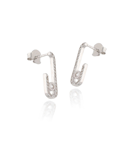 sidabriniai auskarai modernus gera dovana