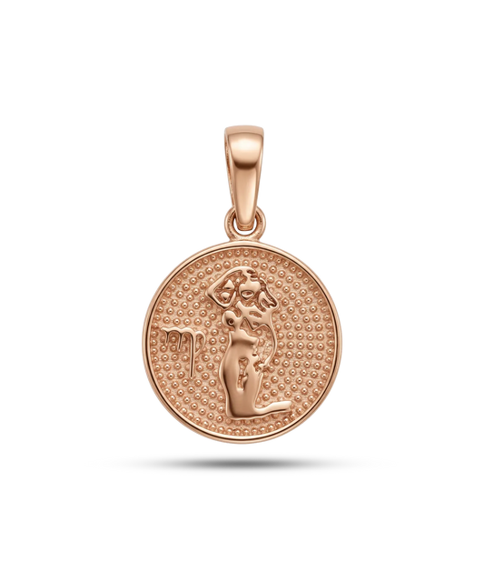 Horoskopas pakabutis mergelė iš 585 aukso minimalistinis
