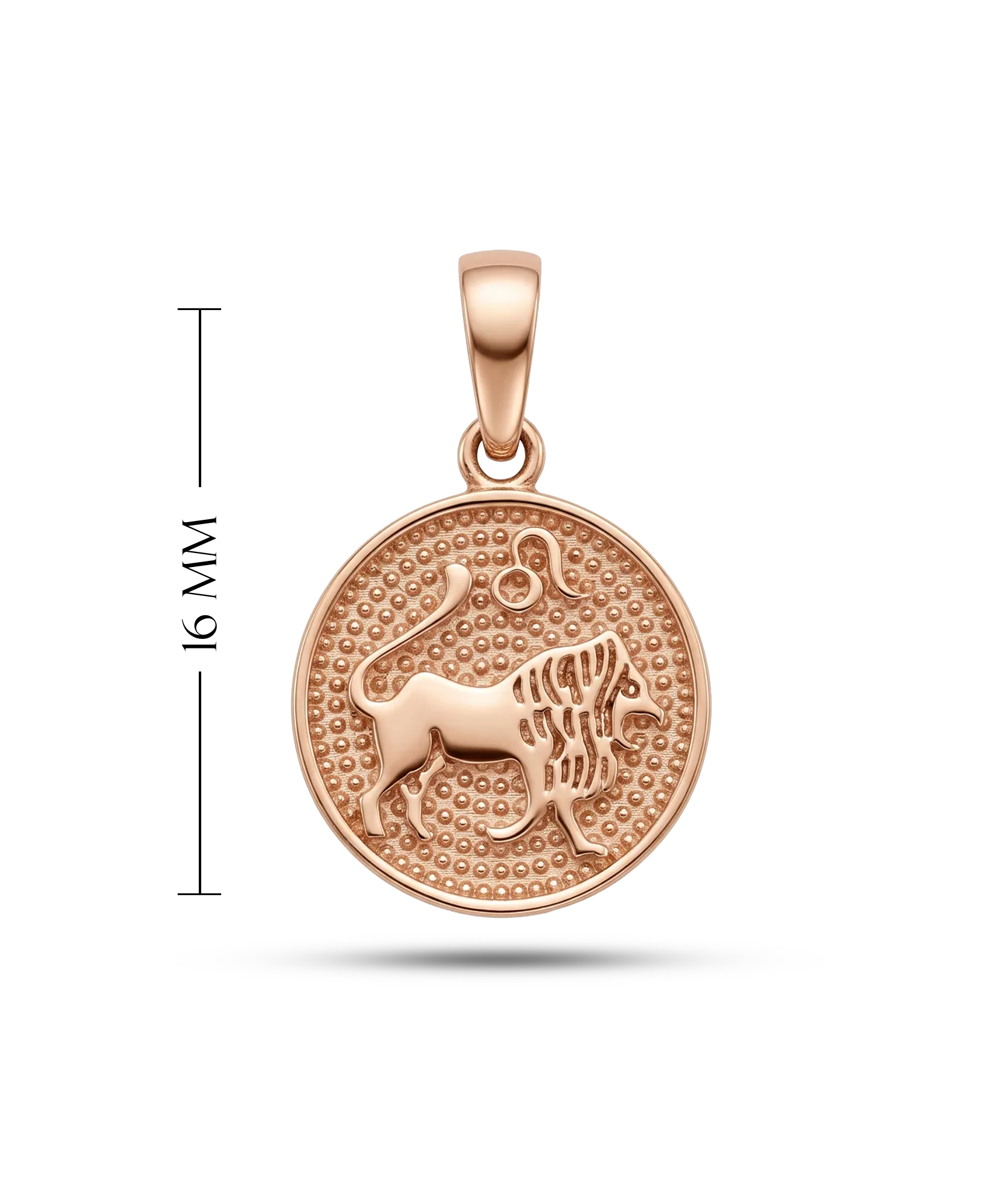 Auksinis liūto zodiako pakabutis 585 praba