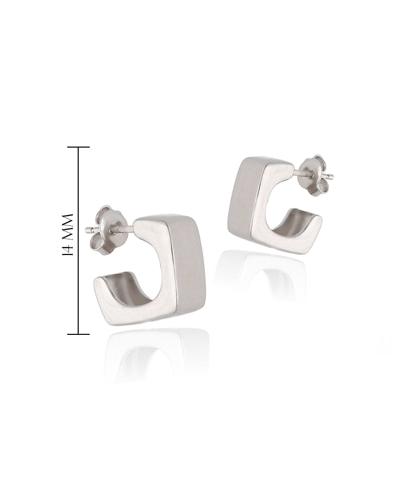 Sidabriniai modernūs auskarai 925 patogus