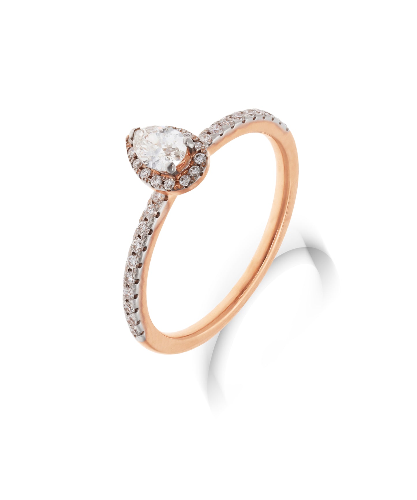 Sužadėtuvių žiedas su deimantais