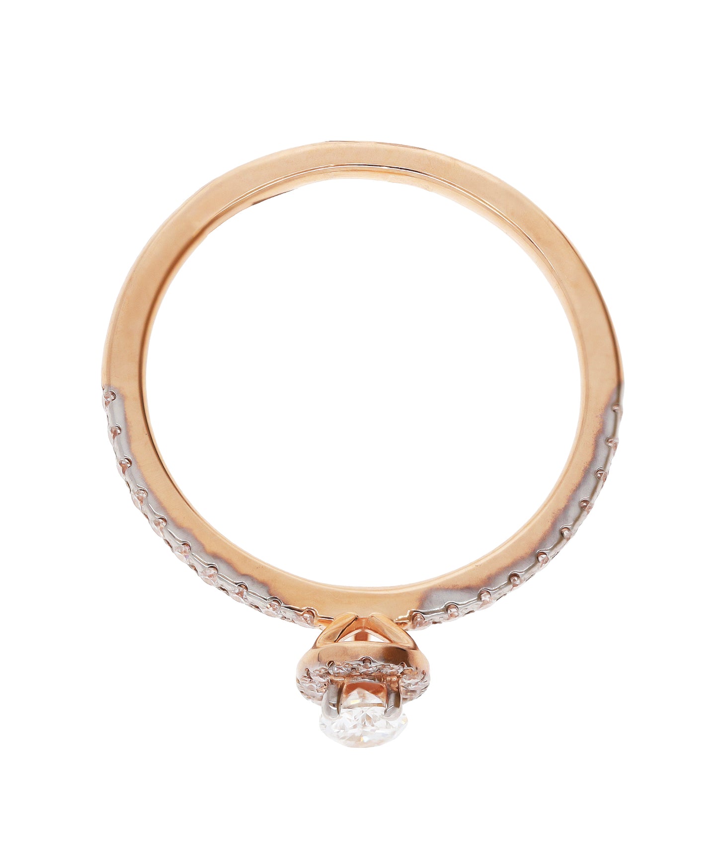 Sužadėtuvių žiedas su deimantais