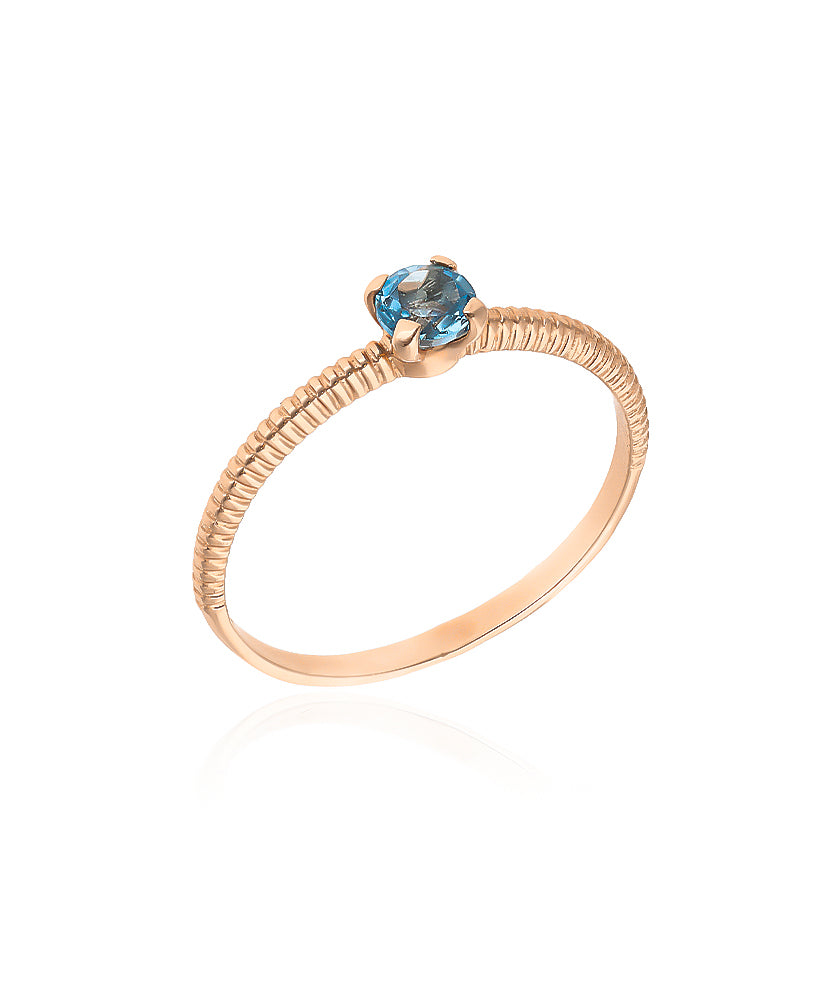 Aukso žiedas su topazu