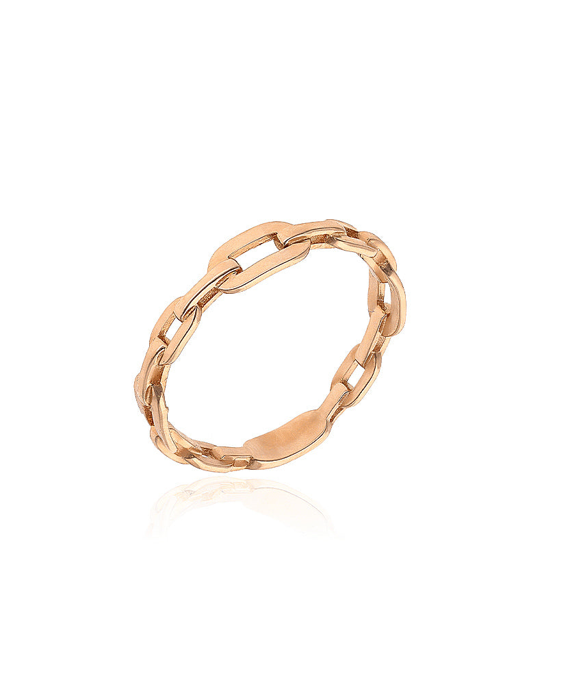 Minimalistinis auksinis žiedas