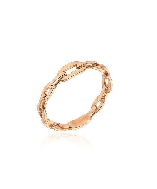 Minimalistinis auksinis žiedas