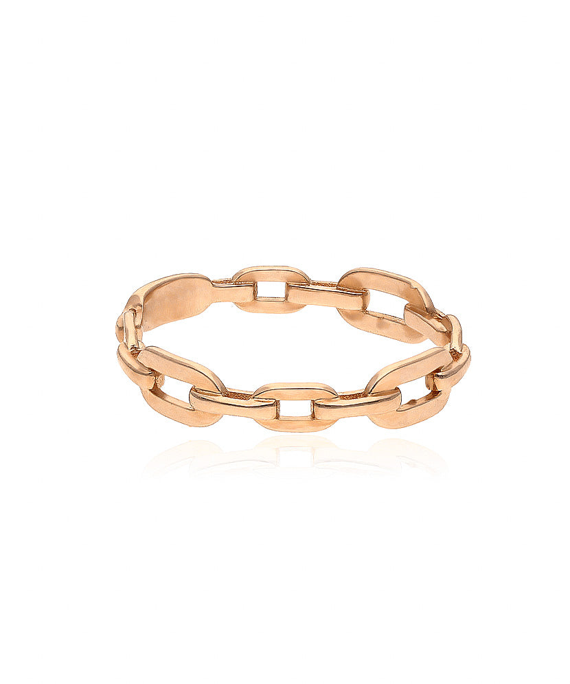 Minimalistinis auksinis žiedas