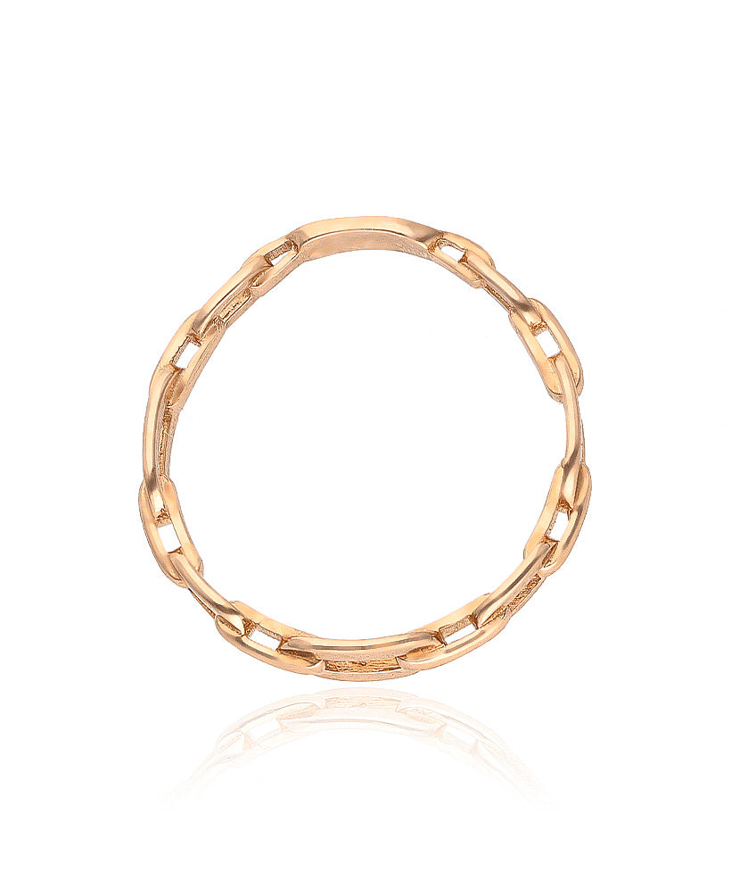 Minimalistinis auksinis žiedas