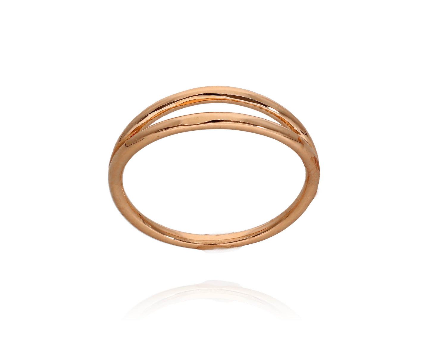 Minimalistinis auksinis žiedas